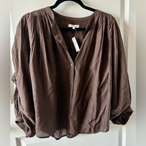 (NWT) Madewell | Brown Flowy Top